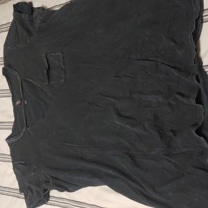 Grey acid wash tee